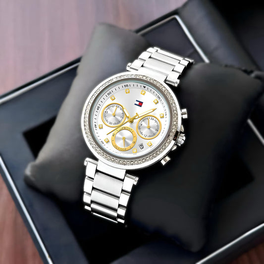 Tommy Hilfiger Womens Casual Watch - Multifunction Stainless Steel Wristwatch Water Resistant up to 5 ATM/50 Meters