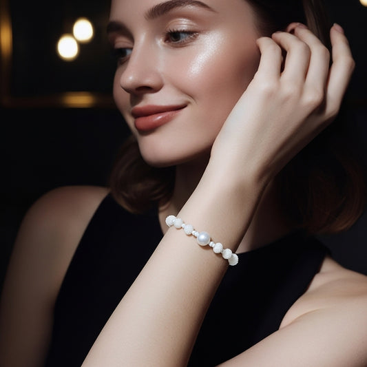 Elegant Pearl Beaded Bracelet – Lightweight 4.5g Premium Handcrafted Accessory