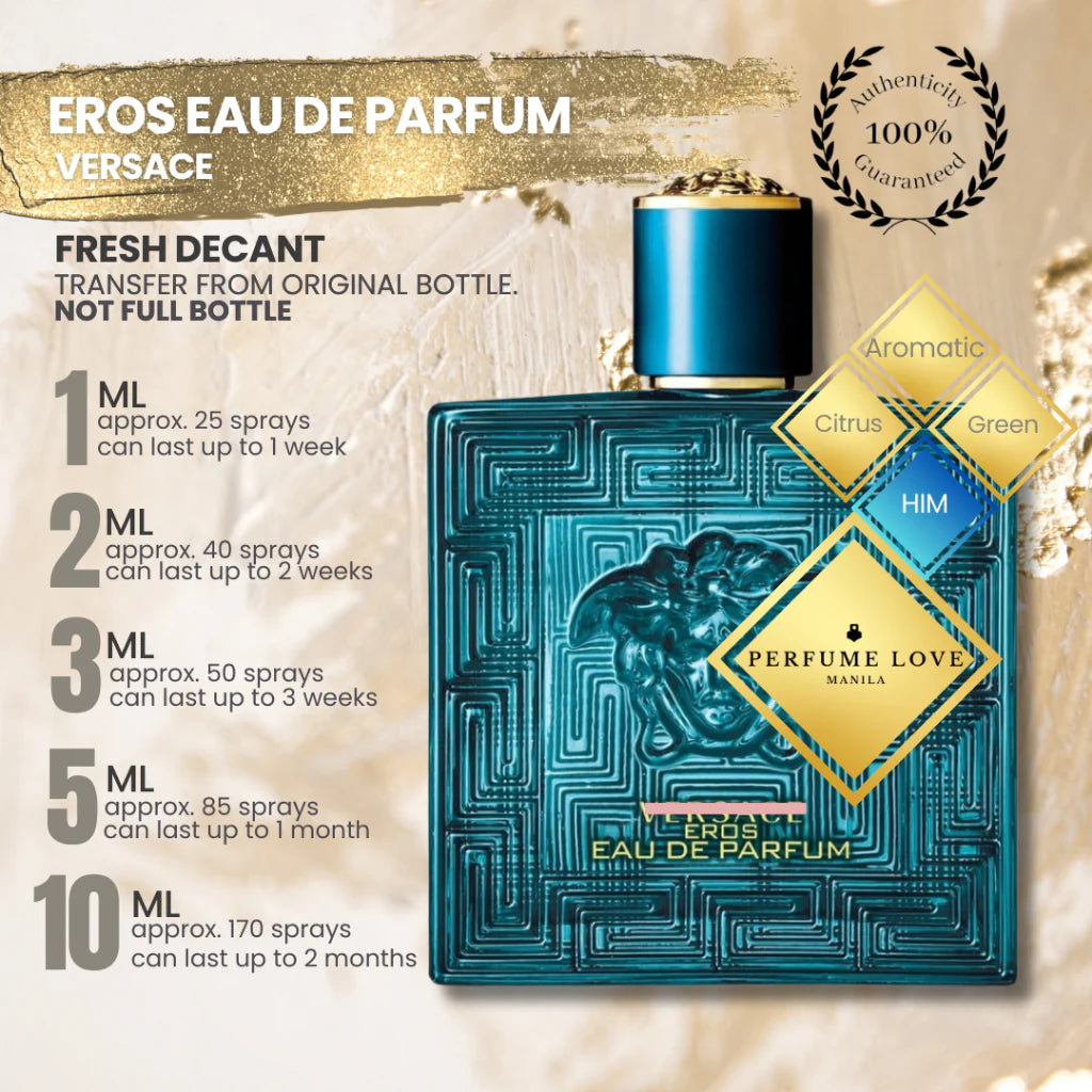 Vresece Eros For Men Eau De Parfum Edp Perfume Fresh Spray, 100 Ml