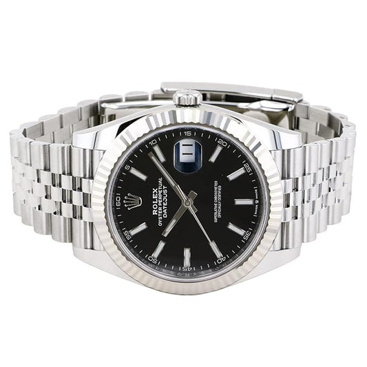 Rolex ROLEX Date just 41 126334 Bright Black Dial Watch Men's