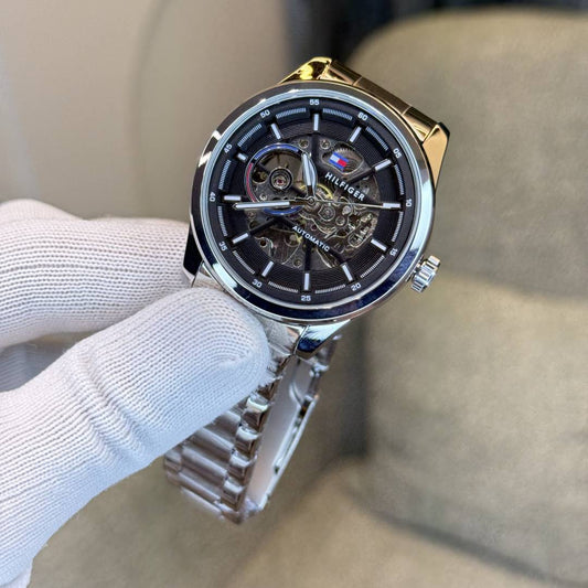 Tommy Hilfiger Watch – Stainless Steel Full Automatic Self Winding Machine Silver