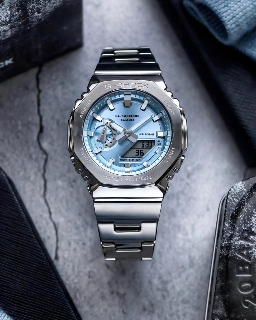 Casio G-Shock GM-2110D-2ADR Analog-Digital Blue Dial Men (G1613)
