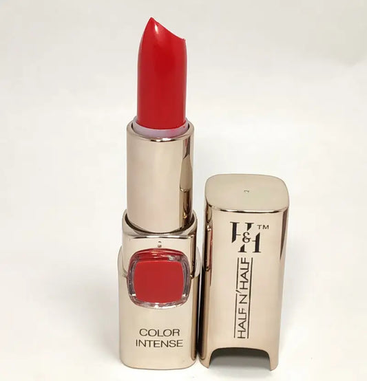 Half N Half COLOR INTENSE LIPSTICK - ORANGE RED 602 (LS-01) , BY R K STORE NET  (ORANGE RED, 3.8 g)