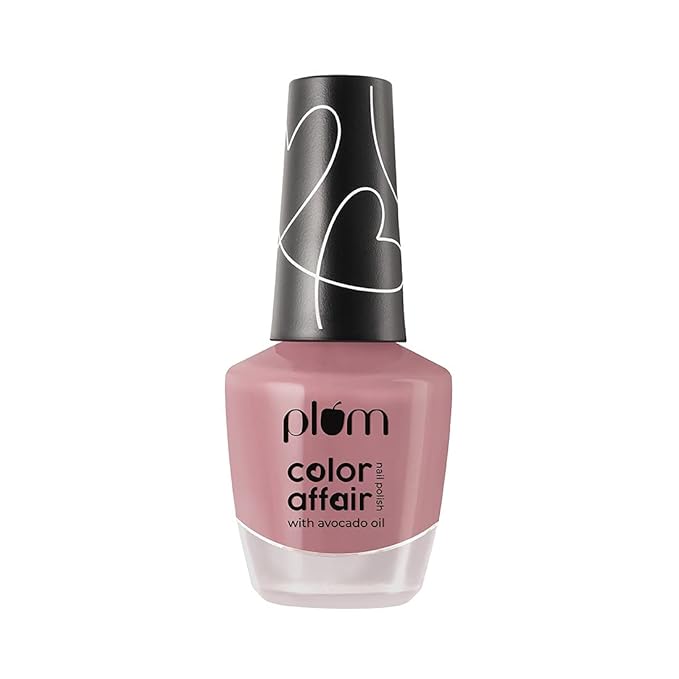 Plum Color Affair Nail Polish | 7-Free Formula | High Shine & Plump Finish | 100% Vegan & Cruelty Free Nailpaint | Pink Blossom - 130 | 11 ml