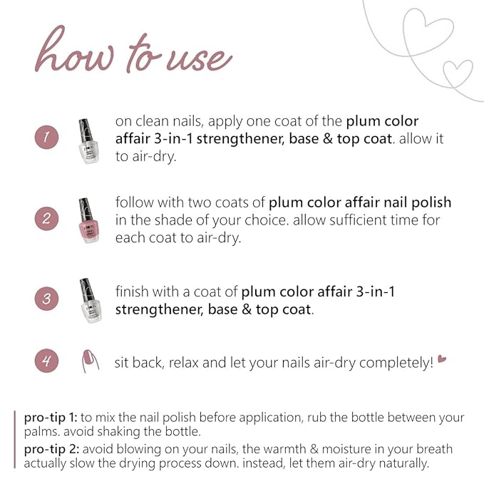 Plum Color Affair Nail Polish | 7-Free Formula | High Shine & Plump Finish | 100% Vegan & Cruelty Free Nailpaint | Pink Blossom - 130 | 11 ml