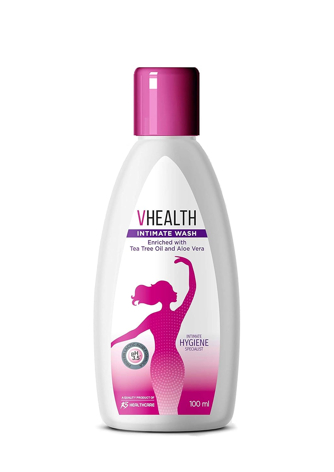 VHealth Intimate Hygiene Liquid Wash Clear, 100 ml