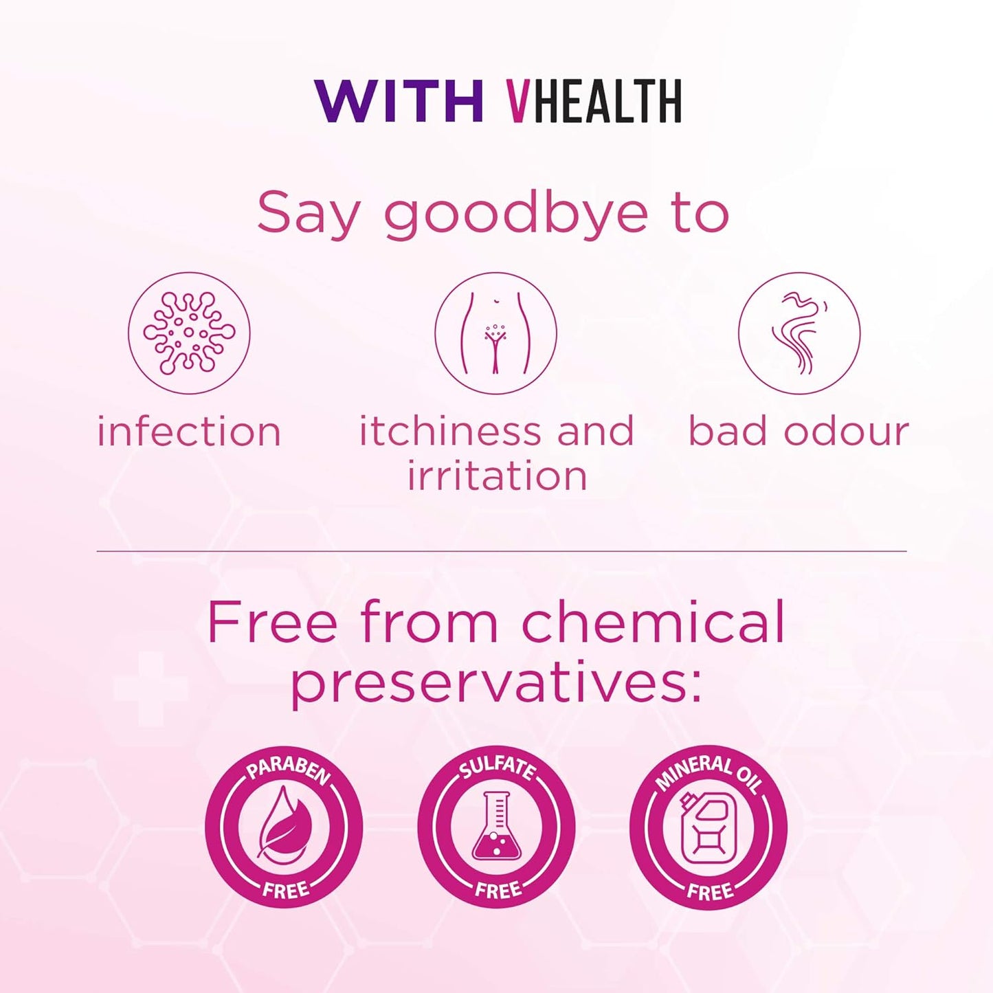 VHealth Intimate Hygiene Liquid Wash Clear, 100 ml