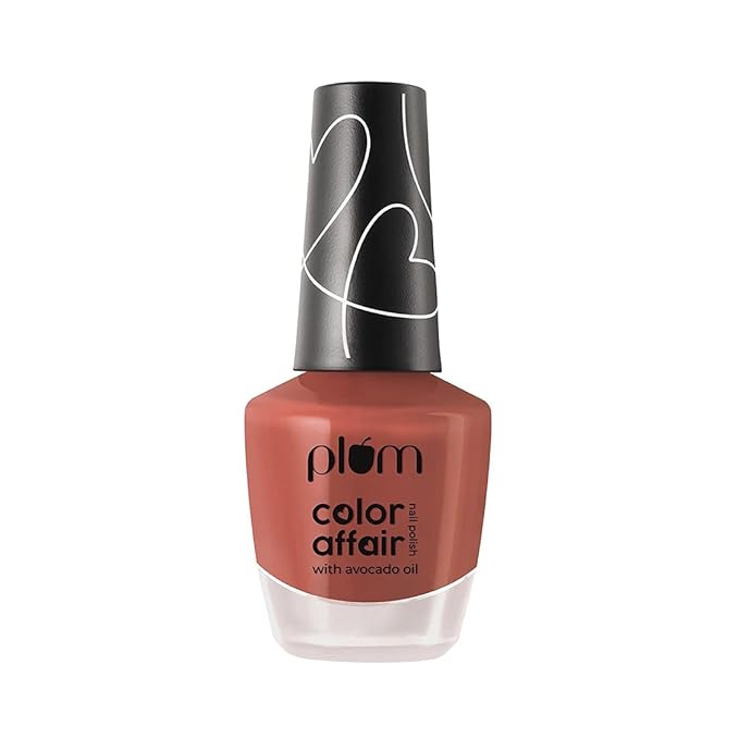 Plum Color Affair Nail Polish | 7-Free Formula | High Shine & Plump Finish | 100% Vegan & Cruelty Free Nailpaint | Pink Clay - 128 | 11 ml