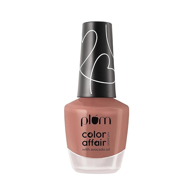 Plum Color Affair Nail Polish - Winter Rose - 122, 7-Free Formula, Glossy Finish, High Shine & Plump Finish, 100% Vegan & Cruelty Free, 11ml