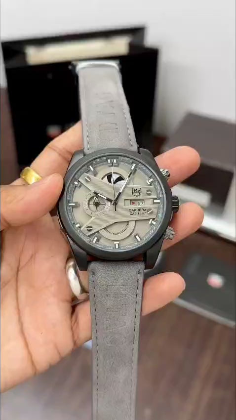 Tag Heuer Grand Carrera CR7 Watch Edition Silver Quartz Watch for Men