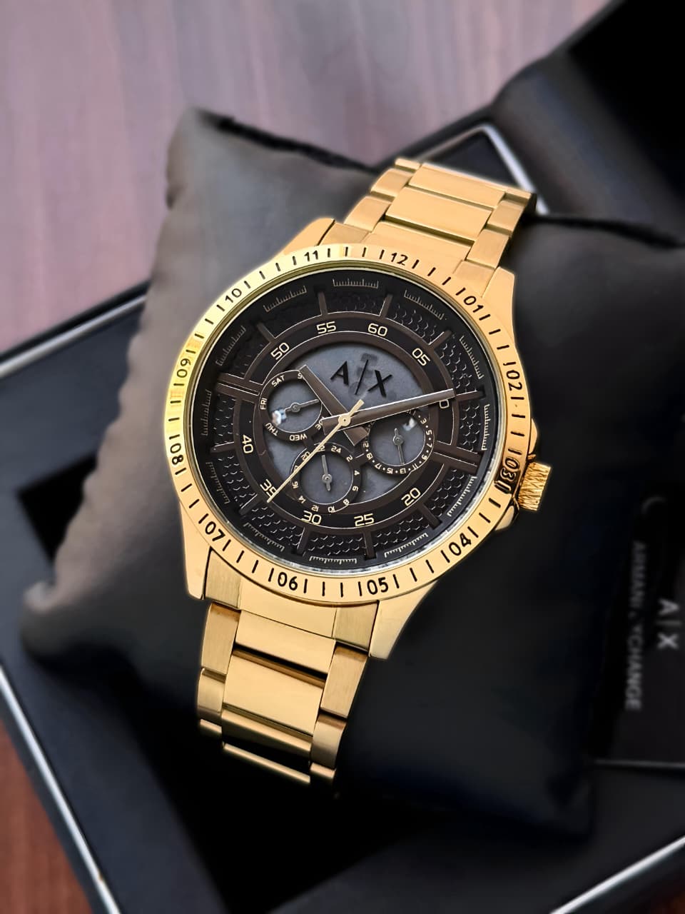 Armani Exchange Analog Black Dial Men's Stainless Steel Watch-AX2461